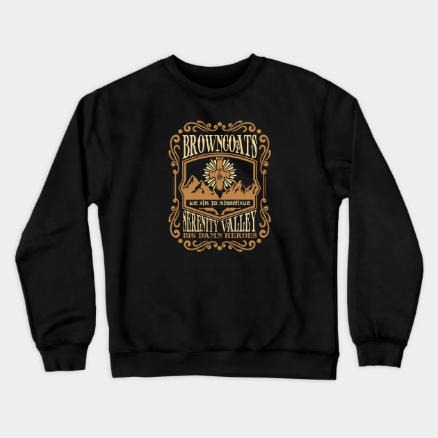 Unofficial Firefly Serenity Browncoats Crewneck Sweatshirt by DrPeper